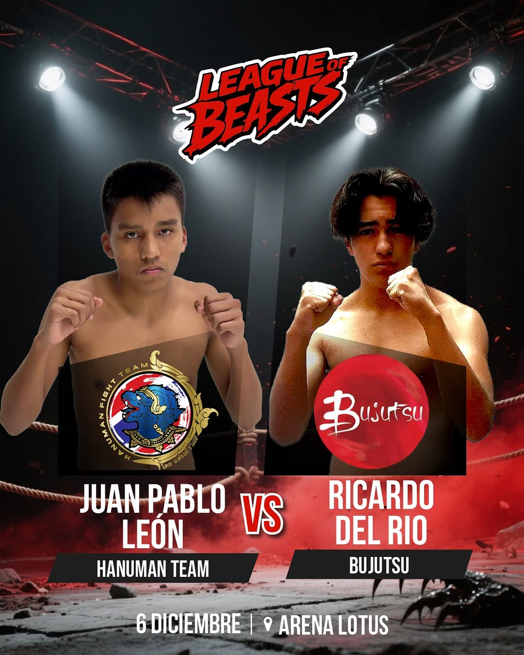 Juan Pablo León vs Ricardo del Río